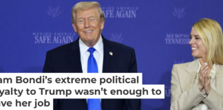 President Donald Trump participates in a roundtable discussion in Memphis, Tenn., with Attorney General Pam Bondi on March 23, 2026. AP Photo/Bruce Newman